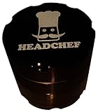 Rasierhobel Metall Grinder Head Chef Rasierer 50 mm 4 Stück Kräutermühle schwarz