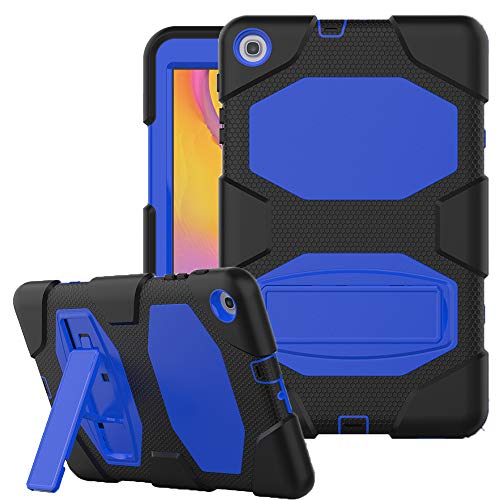 SYNTAKS Galaxy Tab A 10.1 2019 Case(SM-T510/T515),Slim Heavy Duty Shockproof Rugged Case Hard PC+Silicone High Impact Full Body Protective Case for Samsung Galaxy Tab A 10.1 Inch 2019 Release (blue)