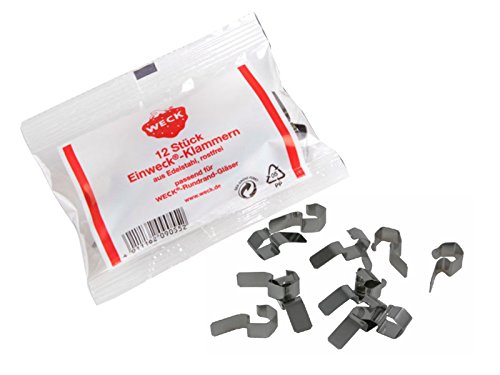 6 Weckgläser 290 ml hoch Sturzglas KOMPLETT Sturzgläser WECK Gläser 1/5 Liter 1/4 Liter Einweckgläser Einkochgläser Einmachgläser - 4