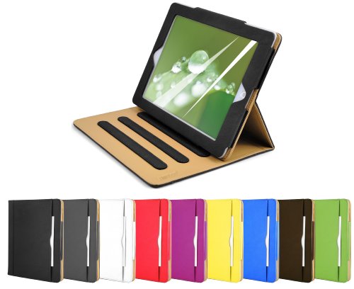 iPad 4 Hülle – JAMMYLIZARD Ledertasche Smart Cover mit Standfunktion (mit Retina) für iPad 4. 3 & 2, VIOLETT & HONIG - 8