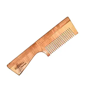 KAZARMAA Pure Organic 100% Natural Neem wood Comb