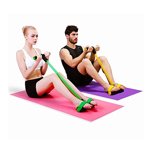 Uvistar Dynamische Pedal Bodybuilding Expander Latex Schlauch Fuß elastische Zugseil - 6