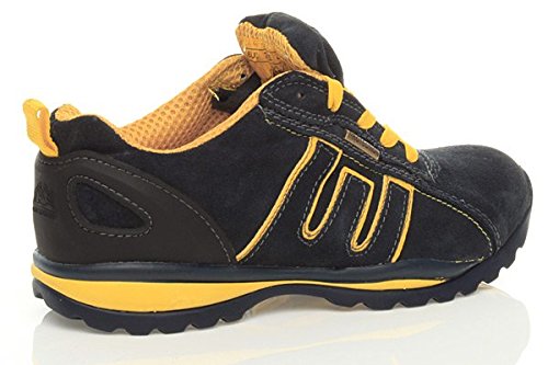 Herren Schnüren Grund Sicherheit Stahlkappe Arbeiten Stiefel Sneaker Turnschuhe Wandern Größe - 4