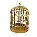 Produktbild Fliyeong Vogelkäfig Puppenhaus Spielzeug Miniatur 1:12 Größe Metall Vogelkäfig Puppenhaus Dekoration Spielzeug Golden
