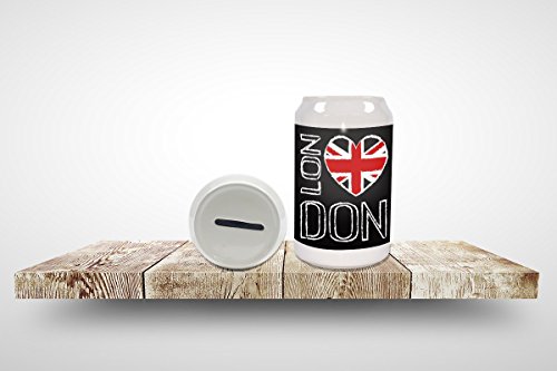 Spardose Reisen Küche London Keramik bedruckt - 2