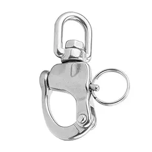 Elegant Essence 316 Stainless Steel 70Mm Swivel Eye Snap Shackle - Boat/Sailing/Yacht/Sail