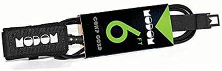 Modom Unisex Comp 5mm Surfboard Leash / Blackness / 6'