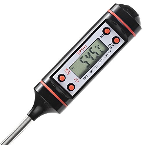 VonShef Digitales Kochthermometer Einstichthermometer Küchenthermometer für Speisen-Fleisch-Grill - 4