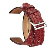 Happy Event Leder Armband Armband Armband Ersatz für Xiaomi Mi Band 3 Armband (Rot)