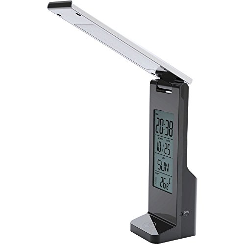 Preisvergleich Produktbild Schreibtischlampe 18 LED - Wiederaufladbare - Wecker - Dimmer