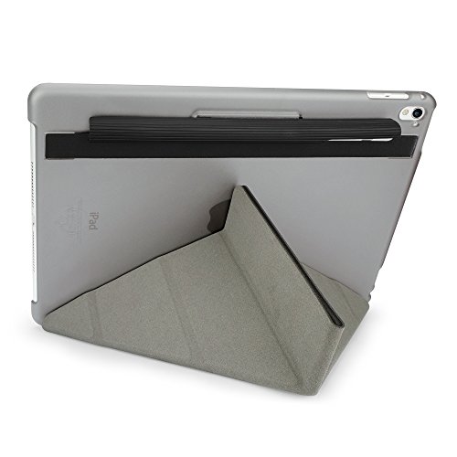 Ozaki O!Coat Slim-Y Versatile 360° smart Schutzhülle für Apple 9,7″ iPad Pro in schwarz [Patentierte Standfunktion | wake/sleep Funktion | Apple Pencil Halterung | Kunstleder] – OC130BK - 2