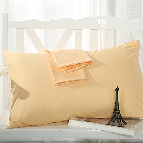 Awland Pillowcases 2Pack Queen Size 19 x 29 inch Pillow Cases Protectors Egyptian Cotton 300 Thread Count Bedding Sets Pillow Covers - Apricot