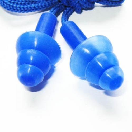 5 Stück Blau Ohrhörer Sicherheit Weiche Jelli Gehörschutzstöpsel Gehörschutz Muffs - 2