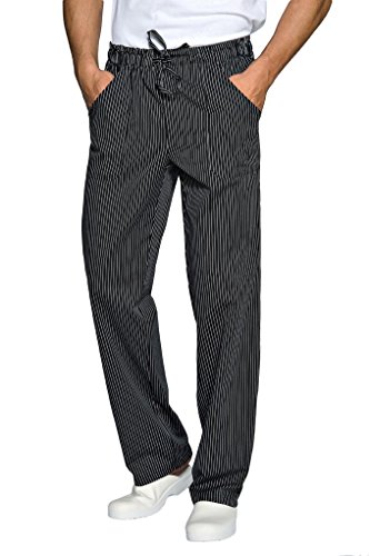 isacco - pantalón con elástico Viena Negro, Viena, M, 65% Poliéster, 35% Algodón, G/m2 