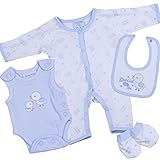 BabyPrem Premature Baby SCBU Neonatal Incubator Clothes 4 Piece Set 3-5lb