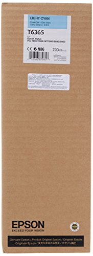 Epson T6365 C13T636500 - Cartouche d'encre d'origine - Cyan Clair (Light Cyan) pour Stylus Pro - 700ml