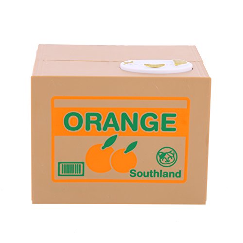 Elektrische Münzbehälter Elektrische Katze Spielzeug Interessante Geschenk für Kinder (Orange Katze) - 2