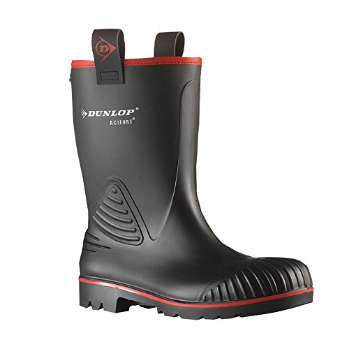 Preisvergleich Produktbild Dunlop Herren Rocker Sicherheits-Gummistiefel, Schwarz, 9 EU