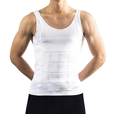 IMAGE Débardeur Sport Séchage Rapide T-Shirt Amincissant sans Manches Débardeur Homme Gainant sous-Vêtements Masculins pour Fitness Gym Bodybuilding Running