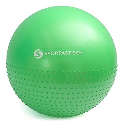 CanDo Gymnastikball Mit Noppen – SENSI-Ball, 100 Cm, Rot, Bis 136 Kg Belastbar