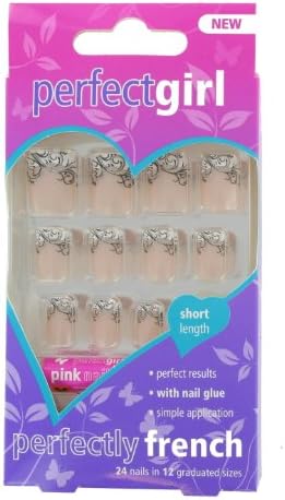 Perfect Girl Perfectly French Pirouette False Nails
