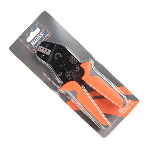 iwiss Dupont Pin Insulated Terminal-Crimper 2.54 mm 3.96 mm KF2510 28–18 AWG 0,1–1,0 mm2 Kompression Ratschenmechanismus Modular Crimpzange mit wire-electrode Schneiden sterben - 7
