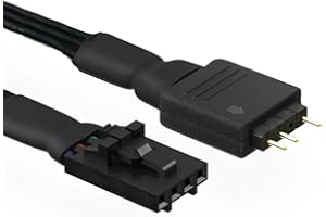 iHaospace Kabel adaptera RGB do Corsair Lighting Node Core, kabel konwertera do Corsair iCUE Commander Core XT/Commander Core, ARGB adapter wtyczka do 5 V 3-pinowych urządzeń ARGB