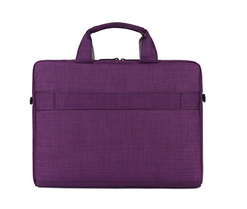 Rawboe® 13 -13,3 Zoll MacBook Pro Retina intelligente neue Art-Oxford-Gewebe Multi Functional eleganten, tragbaren Laptop-Tasche Laptop-Hülle für Mann / Frau Tragetasche Messenger Bag Schulter-Aktenkoffer Handtasche für MacBook Air / Oberflächen Pro 4 / Laptop / Notebook / ipad / Tablet / MacBook / Ultrabook / Computer für Apple / Acer / Asus / Dell / Fujitsu / Lenovo / HP / Samsung / Sony / Toshiba mit Schulterriemen und mehrere Taschen – Lila - 3