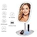 Produktbild LEDHZJYLW Led Kosmetikspiegel 47 Led-Leuchten 360 Rotierenden Desktop Spiegel Touchscreen Kosmetikspiegel Professionelle Eitelkeit Spiegel Schönheit Einstellbar Arbeitsplatte