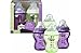 tommee tippee colour my world purple/green pack of 4 260ml feeding bottles bpa free