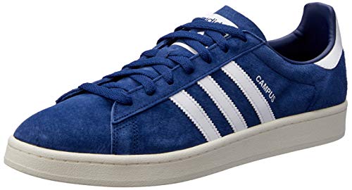 adidas Men’s Campus Trainers, Blue (Dark Blue/Footwear White/Chalk White), 10.5 UK (45 1/3 EU)