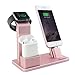 Price comparison product image heling896 Aluminum Apple iWatch Stand,Support 4- in- 1 3-in-1 Charging Stent for iwatch/IPHONE / IPAD AirPods and other Qi-Enabled Devices