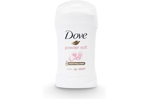 Dove Powder Soft Déodorant crème anti-transpirante pour femme pour 48 heures de protection contre la transpiration et parfum longue durée avec ¼ de crème hydratante 50 ml