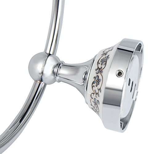 MUMENG Porzellan Series Metall Keramik Wand Handtuchring,19*16*8 cm - 4