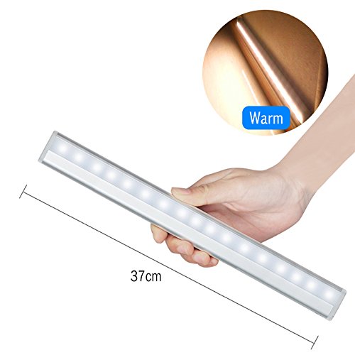 Preisvergleich Produktbild GreenSun 20LED USB Nachladbares Schrankbeleuchtung PIR Infrarot Licht Bewegungs Sensor Nachtlichter Warmweiß aufklebend Wand-drahtlose Infrarot Bewegungs-aktivierte Lampe LED-Nachtlicht-Beleuchtung für Wandschrank-Schrank-Schrank-Treppenha...