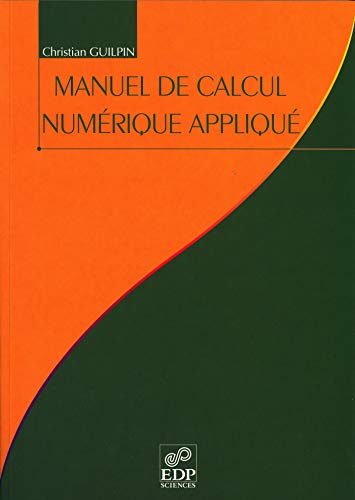 Télécharger Manuel de calcul numérique appliqué Livre eBook France