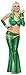 Produktbild Mermaid Adult Costume Arm Sleeves Green One Size