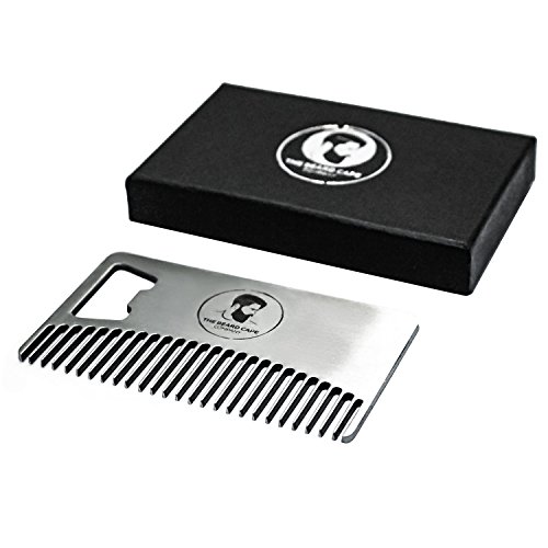 Metal Beard Comb and Bottle Opener - Ideal for Oils & Balms - Comes in Gift Box - Image 7