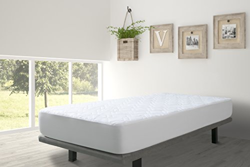 VELFONT – Gepolsterte Matratzenauflage aus Mikrofaser mit Aloe Vera – Zum Wenden – verfügbar in verschiedenen Größen – 90×190/200cm - 3