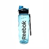 boquilla y tapa antiderrames Reebok Drinks Botella de Agua, Unisex, Azul, 75cl