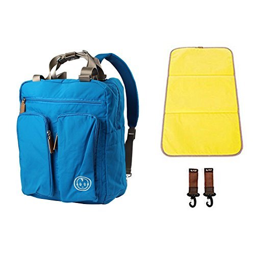 Abonnyc Travel Backpack Baby Nappy Bag Diaper Dots Diaper Tote Bag / Backpack / Shoulder Bag Nappy Changing Bag Fit Stroller Muti Functional (BLue)