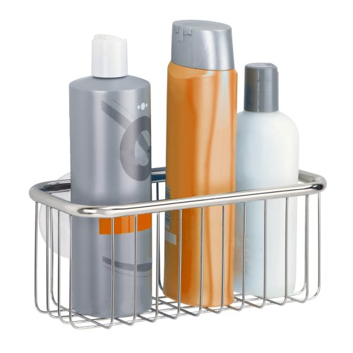 InterDesign Forma Ultra Badezimmer-/Dusch-Caddy für Shampoo, Conditioner, Seife - Rechteckig, Edelstahl Poliert