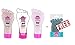 Foot Factory Very Berry Pedicure Set - Scrub, Soak & Lotion + FREE 2 in 1 Pumice and Brush. Soften Soothe Relax Very Berry Therapy Beauty