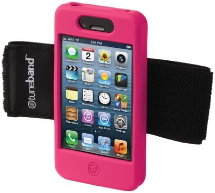 TuneBand for iPhone 4 / iPhone 4S, Premium Sports Armband with Two Straps and Two Screen Protectors (Pink)