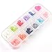 Nail Art Tip Decoration Skull Head Embellishement Crafts 12 Colors Box of Approx.60Pcs