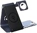 Produktbild Bestand [3 in 1] Ständer aus Aluminum für Apple iwatch, Airpods Ladestation, drahtlose Qi-Schnellladestation für iPhone X/ 8 Plus /8/ bzw. Samsung S8 und andere Qi-fähigen Geräten (Grau)