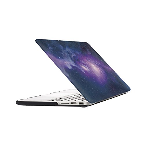 RYGOU 4 in 1 Matte Galaxy Space Pattern Hard Case mit Keyboard Cover Screenguard Anti-Staub Plug für 13 Zoll Macbook Pro mit Retina Display Modell: A1502 & A1425 - 3