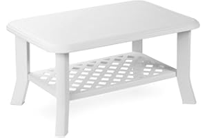 IPAE PROGARDEN Mesa baja niso 90x60x46 cm blanca