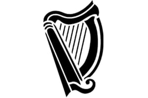 CFSUPPLIES Irish HARP (A4) Airbrush, Wall Art, Paint Stencil, Genuine Mylar Re-Useable 125 Micron