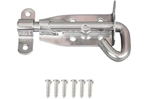 IPEAK Padbolt Lock, Heavy Duty Strong Sturdy Sliding Lock Pad Bolt Ideal for Shed Doors, Garden Gates Patio Outhouse Doors (88mm / 3.46 Inch)